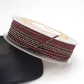 1.5mm red and green braided dragon pattern cord for DIY jewelry making on spool. - Red and Green Dragon Cord (48#) / 1.5mm (10 Meters/Roll)