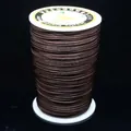 Ρολό σκούρο καφέ κορδόνι για πλέξιμο κοσμημάτων DIY - Αρ. 4 Περίπου 3mm / Σκούρο Καφέ