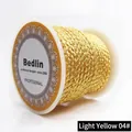 Professional 2.5mm light yellow braided dragon pattern cord for DIY jewelry making projects - 2.5mm / Light Yellow 04#