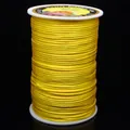 Cordon de soie coréen n° 6 jaune vif pour le tressage manuel DIY et la bijouterie - N° 5 (Environ 2,5 mm) / Jaune d'Or