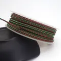 Spool of 1.5mm red and green dragon pattern braided cord for DIY jewelry making and crafts - Red-Green Dragon Cord (70#) / 1.5mm Diameter 10m/Roll