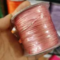 Cordón encerado coreano rosa de alta calidad 0,5-1,5 mm para joyería DIY y brazaletes - 1.0mm / Rosa carne