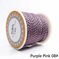 Professional 2.5mm braided dragon pattern jewelry cord in purple pink color 08# - 2.5mm / 13 Meters/Pack / Purple Pink 08#