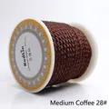 2.5mm Medium Coffee #28 dragon pattern braided cord for DIY necklace and jade jewelry - 2.5mm / 13 Meters/Pack / Medium Coffee 28#