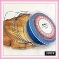 Premium 1mm blue metallic cord for DIY jewelry making, braiding, and tassels SKU 1009 - 1mm / Lake Blue (1009#)