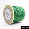 2.5mm green dragon-patterned braided cord for DIY jewelry, size 18# on spool - 2.5mm / 13 Meters/Pack / Green 18#