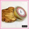 Premium 1mm gold metallic thread cord for DIY jewelry braiding and tassels 1012# - 1mm / Dark Gold (1012#)