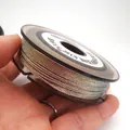 Iridescent holographic 0.85mm jade thread spool for DIY jewelry and bracelet beading - Approximately 0.8mm / 33 Hibiscus