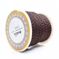 Professional 2.5mm braided dragon pattern cord for jewelry DIY in Dark Coffee #19 - 2.5mm / 13 Meters/Pack / Dark Coffee 19#