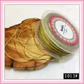 High quality 1mm golden metallic thread spool for DIY jewelry weaving and tassel crafting - 1mm / Light Gold (1013#)