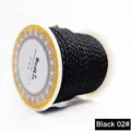 Professional 2.5mm black braided dragon pattern cord for DIY necklace and jewelry making - 2.5mm / 13 Meters/Pack / Black 02#