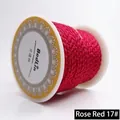 2.5mm Rose red dragon pattern cord for DIY necklace and jade pendant jewelry making - 2.5mm / 13 Meters/Pack / Rose Red 17#