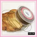 1mm glitter metallic weaving cord for DIY jewelry making in golden silver tone - 1mm / Mix Red Yellow (1015#)