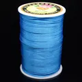 Cordon en soie coréenne n° 5 bleu vif de qualité pour le tressage de bijoux DIY - N° 5 (Environ 2,5 mm) / Bleu lac