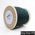 Professional 2.5mm dark green dragon pattern braided cord for DIY necklace jewelry making - 2.5mm / Dark Green 16#