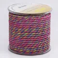 Colorful 3mm round braided twill cord for DIY jewelry making and handicrafts color 04 - 3mm / No.04
