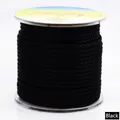 Professioneel 3 mm zwart gevlochten maïstouw voor DIY-halskettingen en sieraden maken - Ongeveer 3,0MM / Zwart
