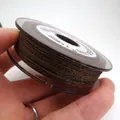 Cloud series brown braided jade thread spool for DIY jewelry making and bracelets - Approximately 0.8mm / Coffee