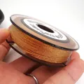 High-quality 0.85mm multicolor braided jade thread on spool for DIY jewelry making - Approximately 0.8mm / Orange Red