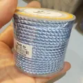 2.5mm light blue twisted dragon pattern cord for DIY jewelry and necklace making - 2.5mm / Light Powder Blue 34#