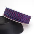 Premium 1.5mm dual-tone pink and teal braided dragon pattern cord on white plastic spool - 1.5mm / Rose Red and Cyan Dragon Cord (73#) / 10 Meters Per Roll / Rose Red and Cyan (73#)