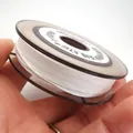 Premium 0.85mm white iridescent bead thread on a brown spool for DIY jewelry making - Approximately 0.8mm / Shell Pink