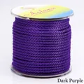 Hoogwaardig 3 mm donkerpaars gevlochten nylon maïskoord op spoel voor het maken van DIY-sieraden - Ongeveer 3,0MM / Donkerpaars