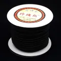 High-quality 3mm black braided cord spool for DIY necklace and bracelet crafts - 4mm / Black