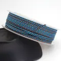 High-quality 1.5mm blue and brown dragon pattern woven cord spool for DIY jewelry - Blue and Brown Dragon Cord (65#) / 1.5mm 10m/Roll