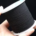 2mm-3mm black braided corn rope for DIY jewelry making and necklace crafting - 3mm / Black