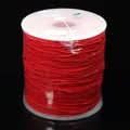 Grosse bobine de fil élastique rouge pour la création de bijoux et bracelets DIY - 1.2mm / 80 Mètres/Paquet / Rouge