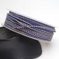 1.5mm blue and gold braided dragon cord for DIY jewelry making necklaces and bracelets - Blue and Gold Dragon Cord (67#) / 1.5mm 10m/Roll