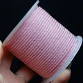 Pink 2mm braided cord spool for DIY jewelry making and handmade crafts projects - 3mm / Pink