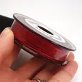 Premium 0.85mm shiny red beading cord for DIY jewelry making and bracelet weaving - Approximately 0.8mm / Bright Red (05)