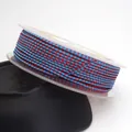 High-quality 1.5mm red and blue dragon pattern braided cord for DIY jewelry making - Red and Blue Dragon Cord (72#) / 1.5mm 10m/Roll