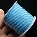 Sky blue 2mm braided nylon cord spool for DIY jewelry making, bracelets and necklaces - Aqua
