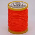 Professionelles 0,65 mm oranges gewachstes Garn für DIY Schmuckherstellung und Flechten - Südamerikanische Wachskordel (N651) / 0.65mm / Fluoreszierendes Orange