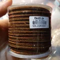 3mm καφέ πλεγμένο νάιλον κορδόνι για DIY κοσμήματα και βραχιόλια με κόμπους 8m καρούλι - 8m/Ρολό / Ανοιχτό Καφέ