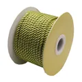 Spool of 3mm olive green lustrous braided cord for DIY jewelry and crafts projects - 3mm / Light Gold 1