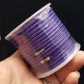 High quality 3mm purple braided cord for DIY jewelry making and crystal pendant necklaces - Approximately 3mm / Purple