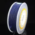 Spool of 2.0mm dark blue Milan cord with gold metallic thread for DIY jewelry making - Approx. 2.0mm / 8m/Roll / Sapphire Blue