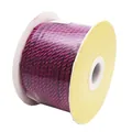 Durable 3mm magenta metallic Milan braided cord for DIY jewelry and gift packaging - 3mm / Fuschia