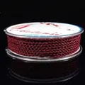 Professional 2.5mm 4-strand braided DIY jewelry cord in deep burgundy red finish - Wine Red