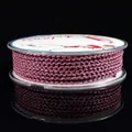 High-quality 2.5mm four-strand braided DIY cord for jewelry making in plum purple - Light Purple Red