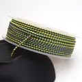 Professional 1.5mm yellow and blue braided dragon pattern cord for jewelry making on spool - Bright Yellow and Dark Blue Dragon Cord (86#) / 1.5mm / 10 Meters Per Roll