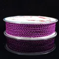 Corda intrecciata a quattro fili viola da 2,5 mm per la creazione di gioielli fai da te - viola-rosso