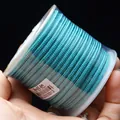 3mm turquoise braided cord spool for DIY jewelry making and handmade pendant necklaces - Approximately 3mm / Cyan