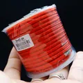 BedLin bright orange 3mm braided cord reel for DIY jewelry necklaces and pendant making - Approximately 3mm / Red