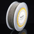 Premium 2.0mm silver Milan cord with gold thread for DIY jewelry making and DIY crafts - Approx. 2.0mm / 8m/Roll / Silver Gray