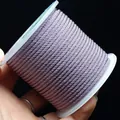 Lavender 2mm/3mm braided nylon cord on white spool for DIY jewelry making and crafts - Mauve